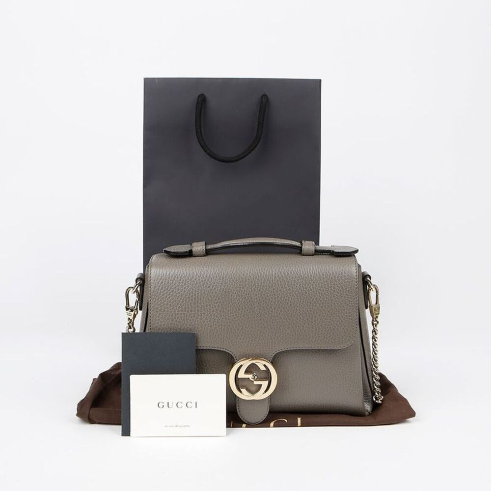Interlocking Top Handle Tote Shoulder Bag